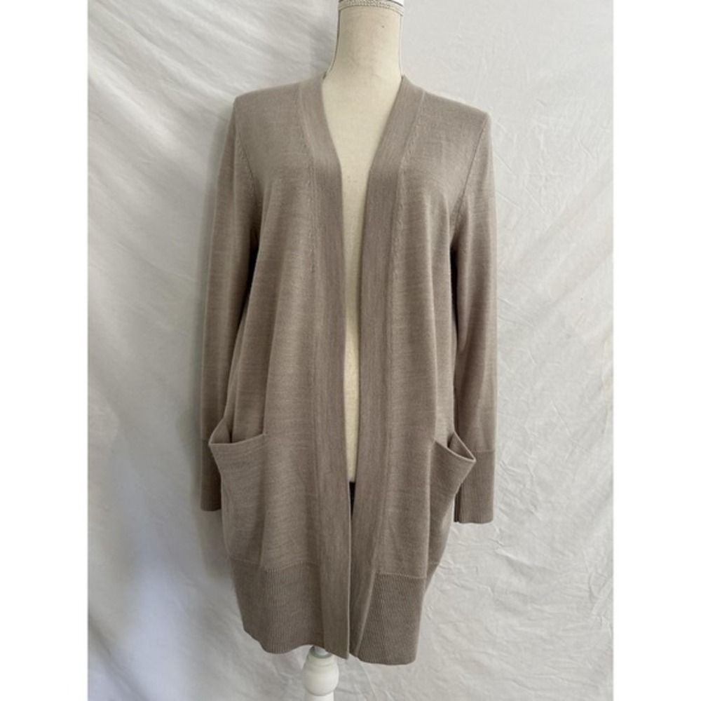 Nordstrom Merino Wool‎ Blend Open Cardigan Sweater Womens Small Scandi Career